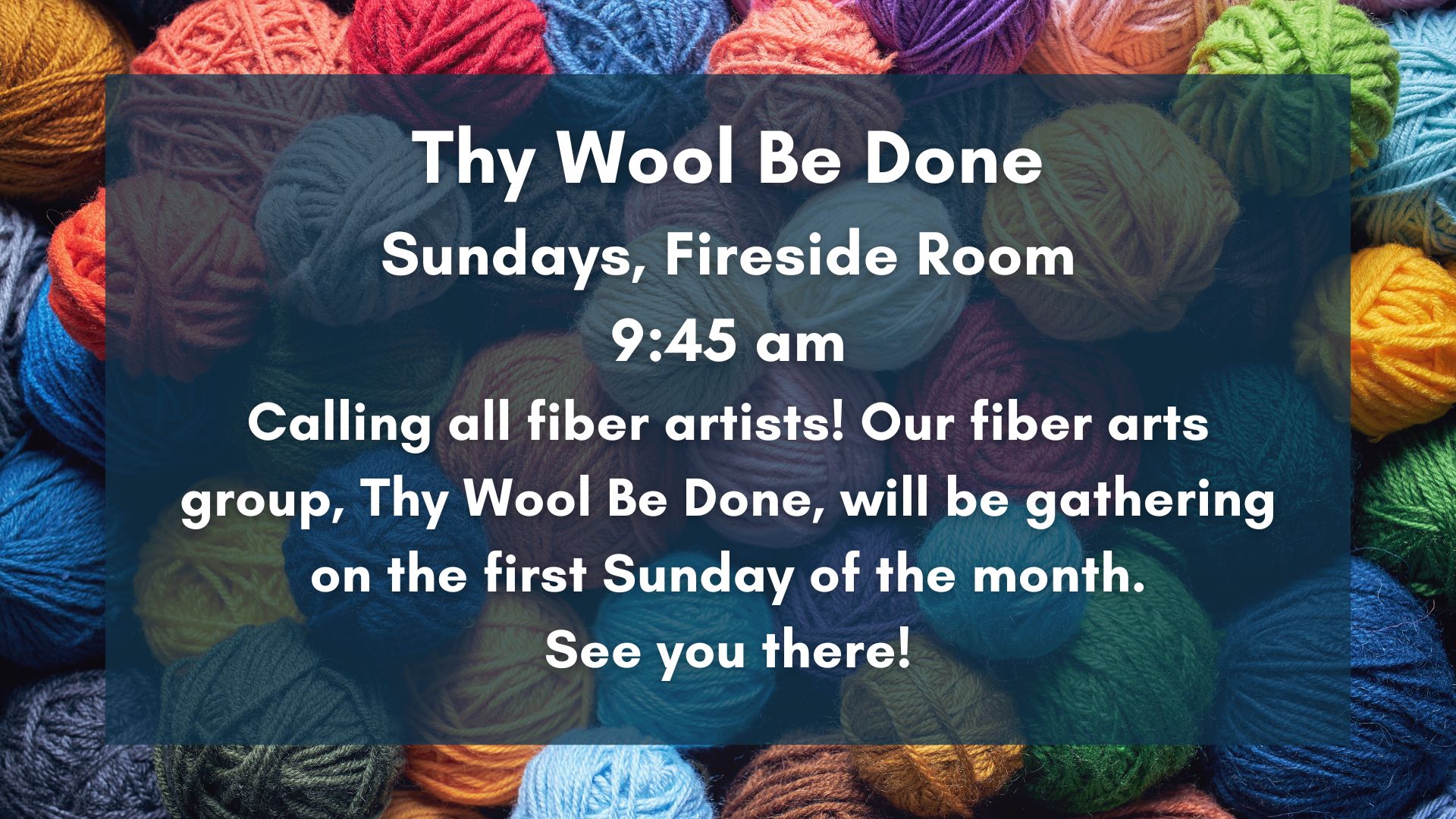 Thy Wool Be Done